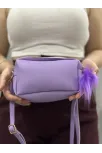 Ponpon Mor Cilt Çanta