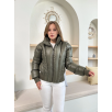 Puffer kısa mont haki st25534