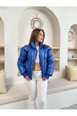 Puffer kısa mont mavi st25534