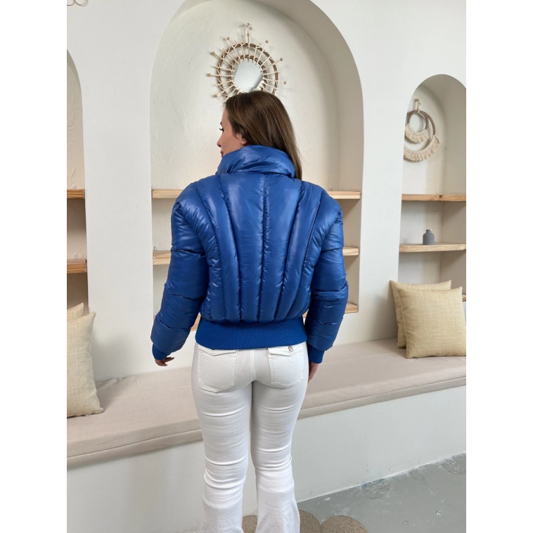 Puffer kısa mont mavi st25534 Puffer kısa mont mavi st25534