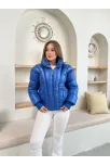 Puffer Kısa Mont Mavi St25534