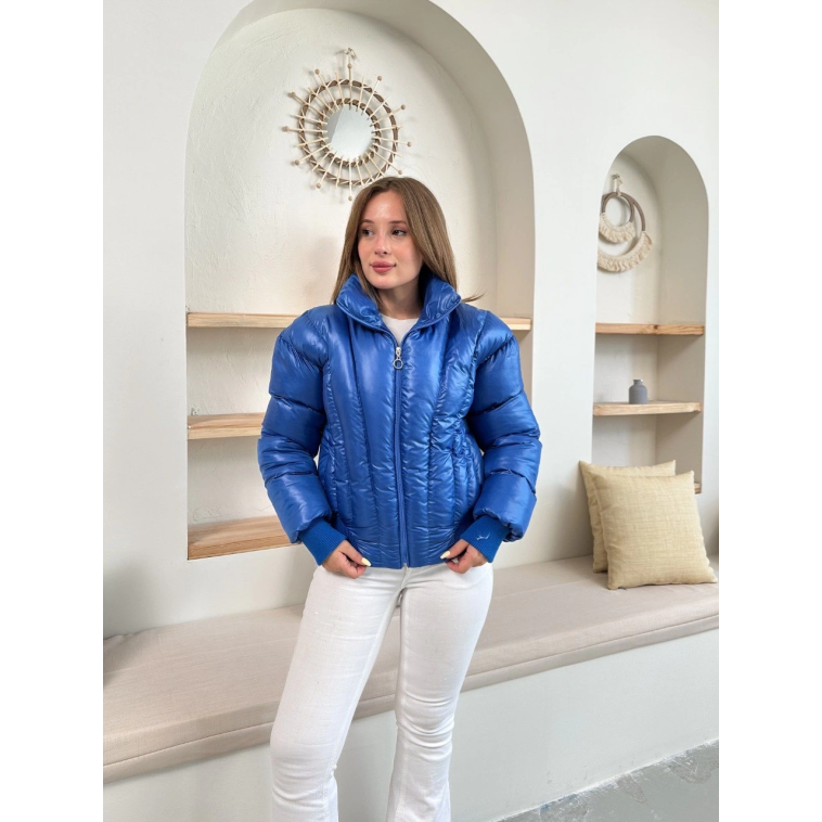 Puffer kısa mont mavi st25534 Puffer kısa mont mavi st25534