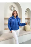 Puffer Kısa Mont Mavi St25534