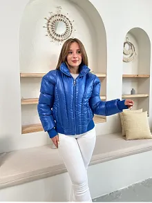 Puffer Kısa Mont Mavi St25534