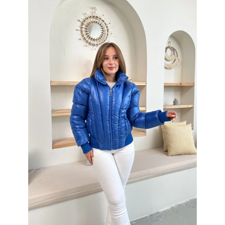 Puffer kısa mont mavi st25534 Puffer kısa mont mavi st25534