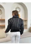 Puffer Kısa Mont Siyah St25534