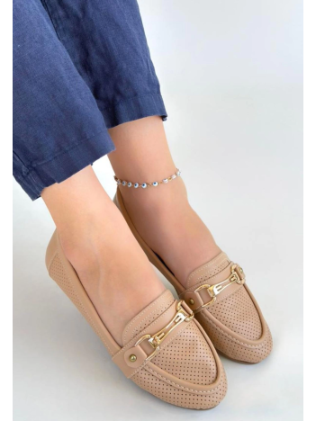 Rain Nude Cilt Babet Ayakkabı Rain Nude Cilt Babet Ayakkabı