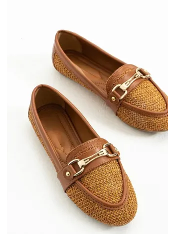 Rain Taba Cilt Babet Ayakkabı