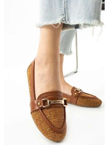 Rain Taba Cilt Babet Ayakkabı Rain Taba Cilt Babet Ayakkabı