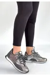Ranu Platin Cilt Paraşüt Detaylı Bağcıklı Spor Ayakkabı