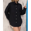 Relax fit keten gömlek siyah s255349 Relax fit keten gömlek siyah s255349