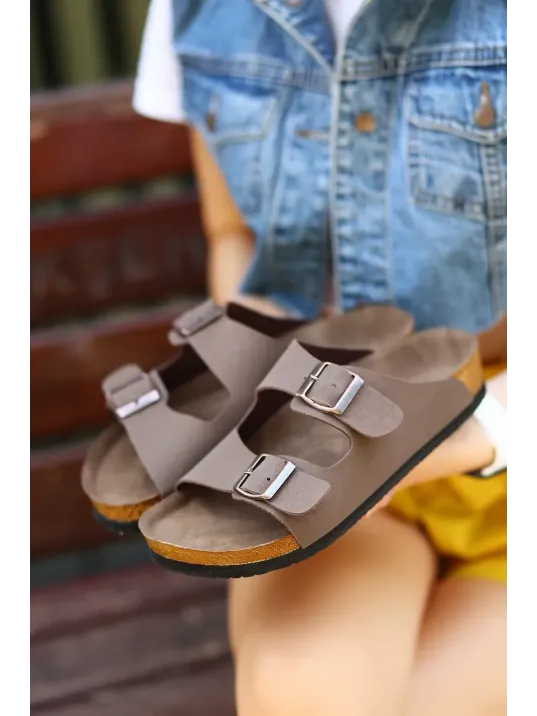 Rıno Kahverengi Nubuk Terlik Rıno Kahverengi Nubuk Terlik