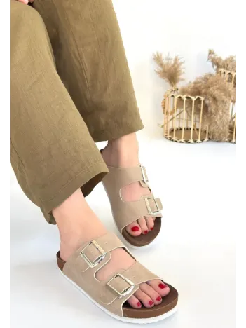 Rıno Ten Nubuk Terlik