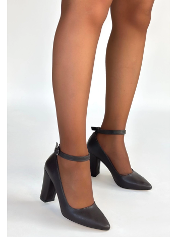 Rity Kahverengi Cilt Topuklu Ayakkabı