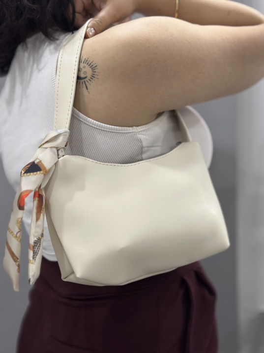 Riwan krem cilt çanta