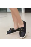 Riwan Siyah Cilt Babet Ayakkabı Riwan Siyah Cilt Babet Ayakkabı
