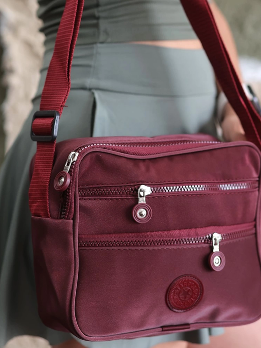 Rosen Bordo Keten Çanta Rosen Bordo Keten Çanta