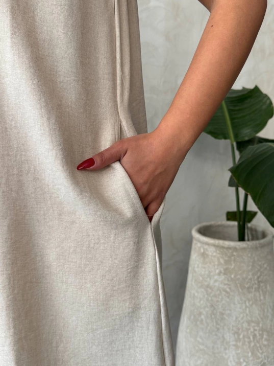 Salaş keten elbise Salaş keten elbise