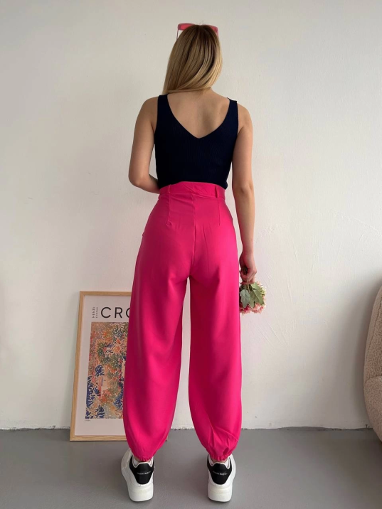 Şalvar pantolon fuşya s23202 Şalvar pantolon fuşya s23202