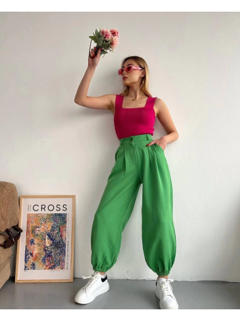 Şalvar pantolon yeşil s23202