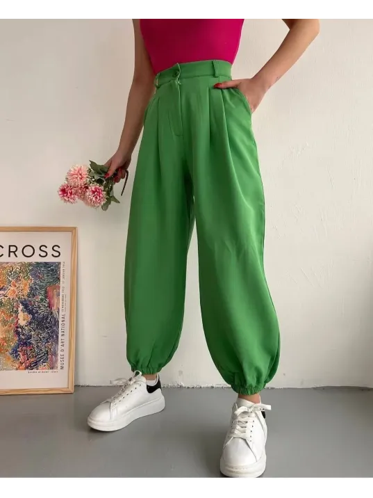 Şalvar Pantolon Yeşil S23202