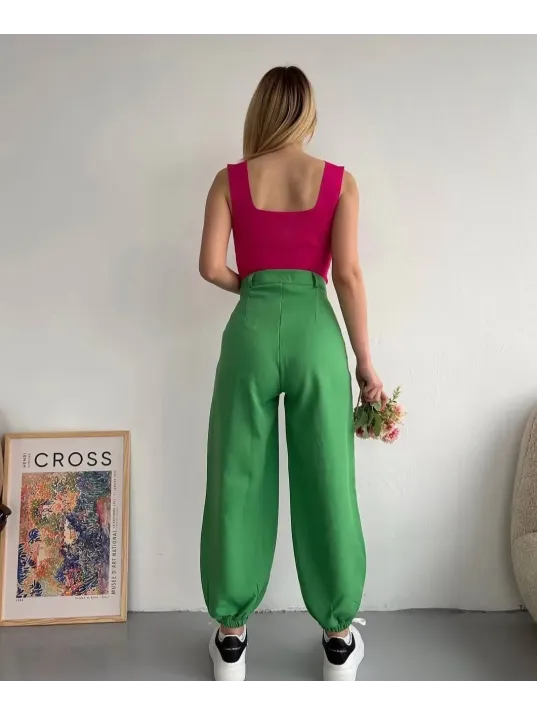 Şalvar Pantolon Yeşil S23202