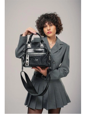 Şaty Siyah Cilt Ve Omuz Çantası