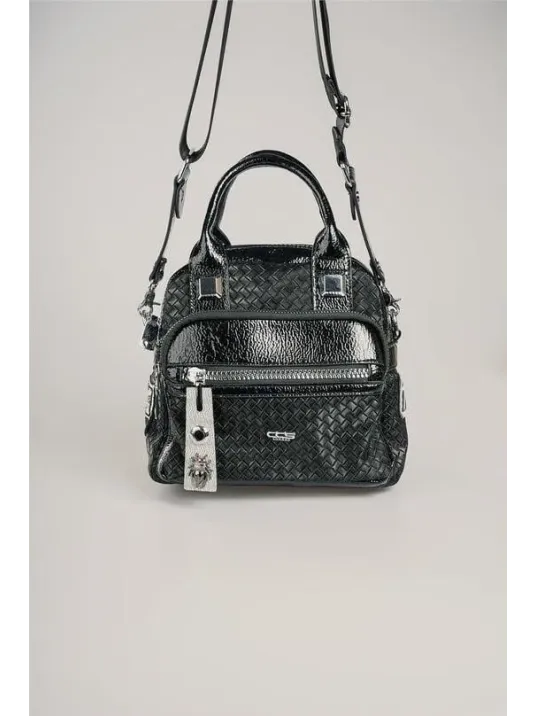 Şaty Siyah Cilt Ve Omuz Çantası