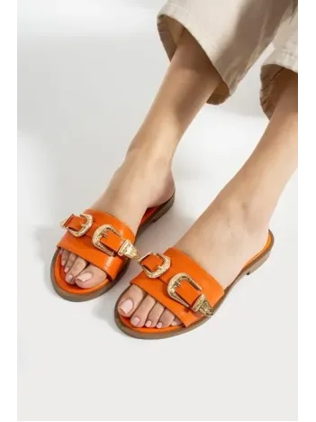 Sene Turuncu Cilt Terlik