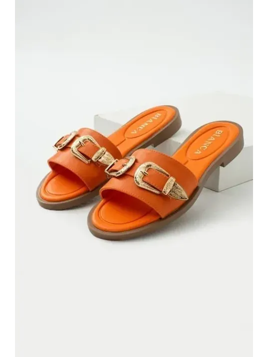 Sene Turuncu Cilt Terlik