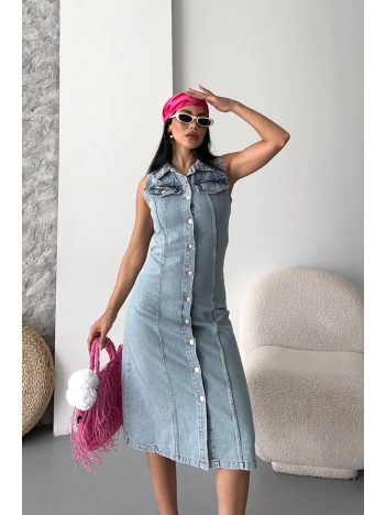 Sıfır kol kar yıkama tunik ceket mavi d2520 Sıfır kol kar yıkama tunik ceket mavi d2520