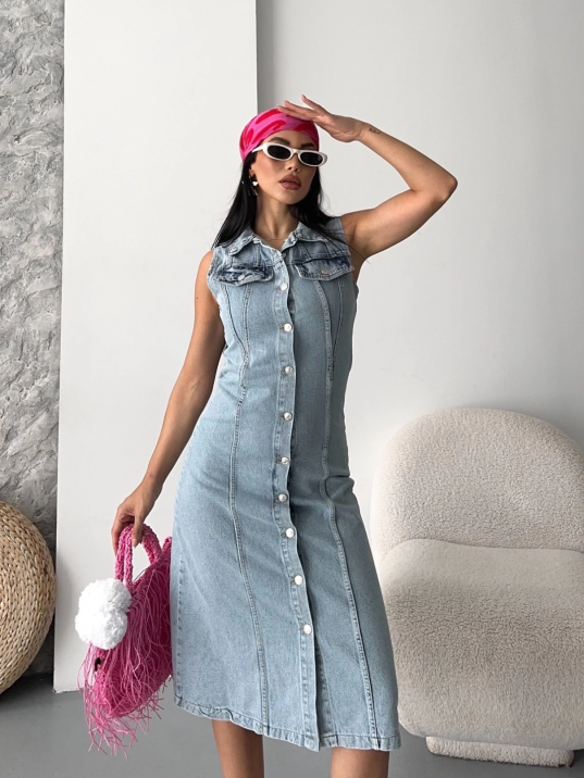 Sıfır kol kar yıkama tunik ceket mavi d2520 Sıfır kol kar yıkama tunik ceket mavi d2520