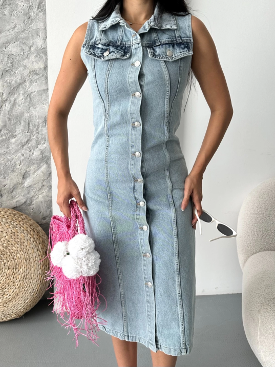 Sıfır kol kar yıkama tunik ceket mavi d2520 Sıfır kol kar yıkama tunik ceket mavi d2520