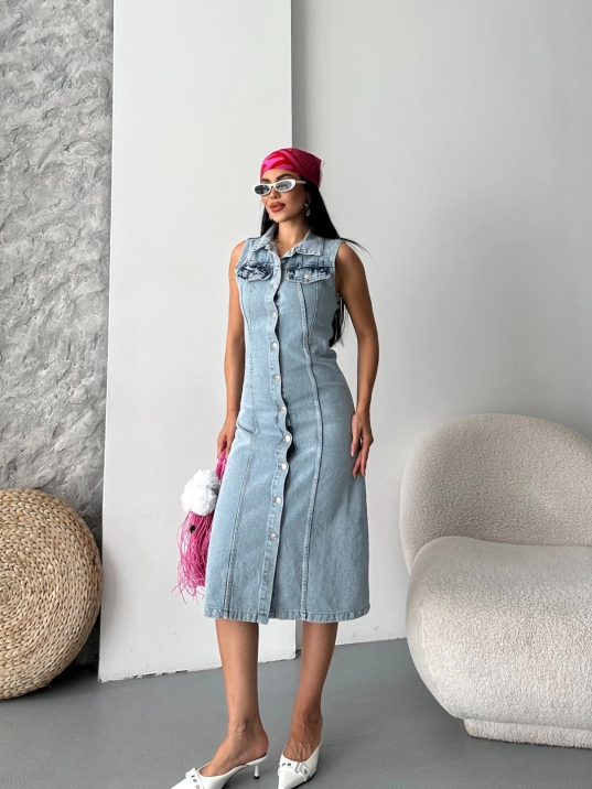 Sıfır kol kar yıkama tunik ceket mavi d2520 Sıfır kol kar yıkama tunik ceket mavi d2520