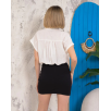 Sıfır kollu bağlamalı crop gömlek beyaz s255359 Sıfır kollu bağlamalı crop gömlek beyaz s255359