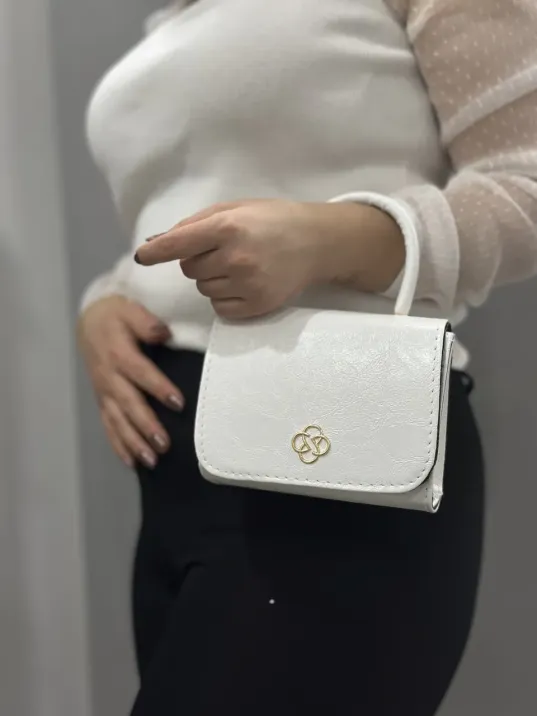 Beyaz Cilt Krash Çanta