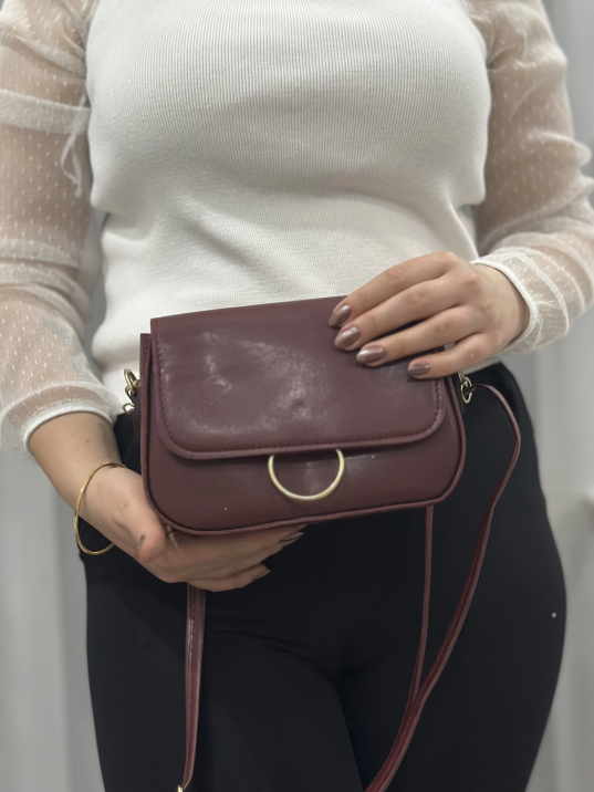 Kahve cilt mossi çanta