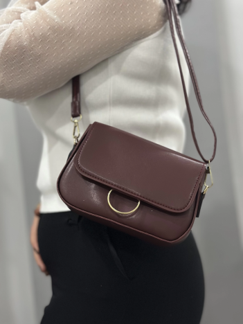 Kahve cilt mossi çanta