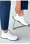 Slar Beyaz Cilt Spor Ayakkabı