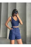 Şortlu Keten Takım S255014