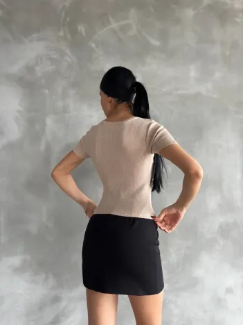 Taş Baskılı Kaş Korse Bluz