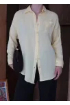 Tek Cepli Müslin Gömlek Sarı