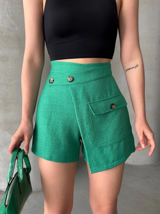Tek cepli şort etek Tek cepli şort etek