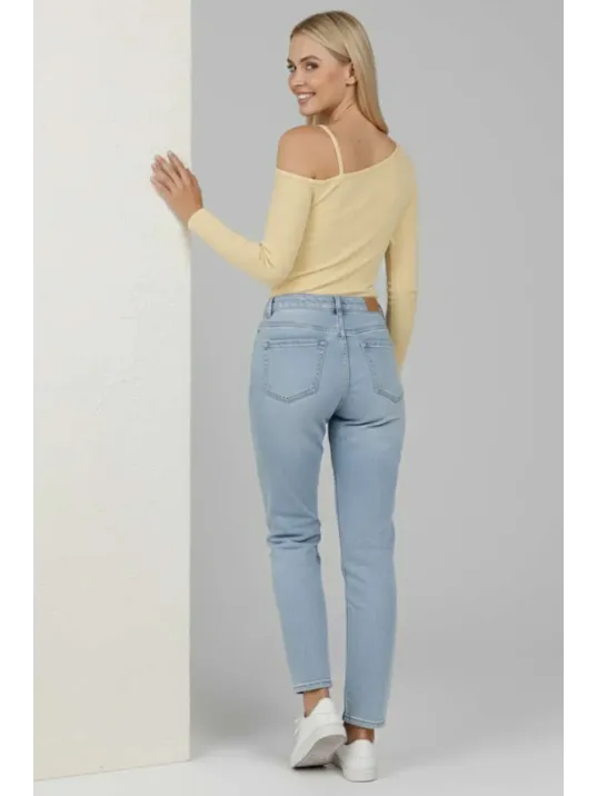 Tek Omuz İpli Bluz Sarı T4328