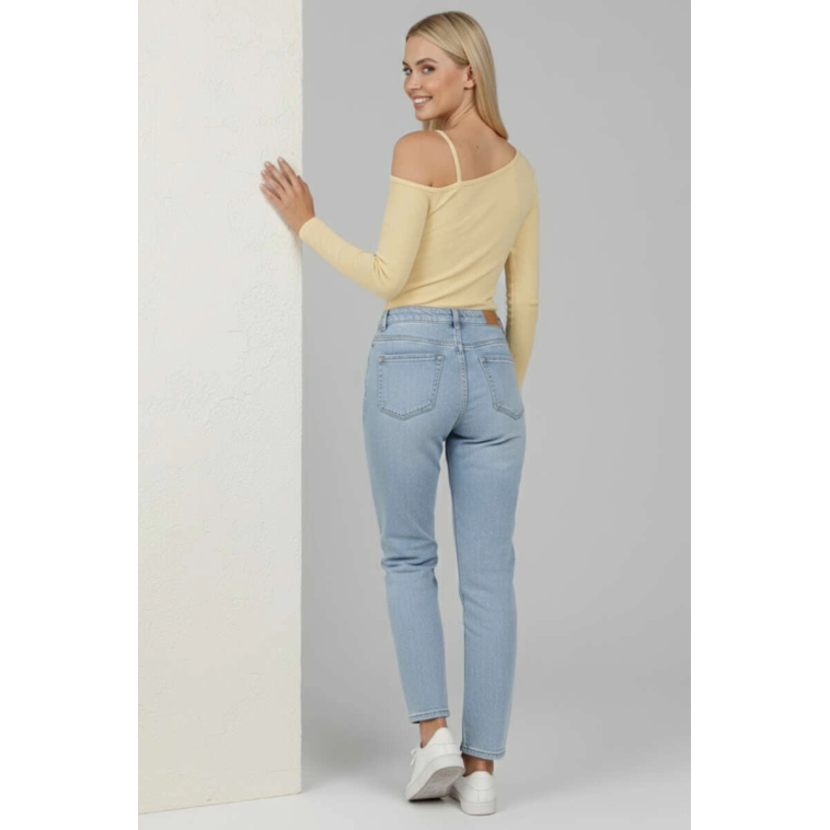 Tek Omuz İpli Bluz Sarı T4328 Tek Omuz İpli Bluz Sarı T4328