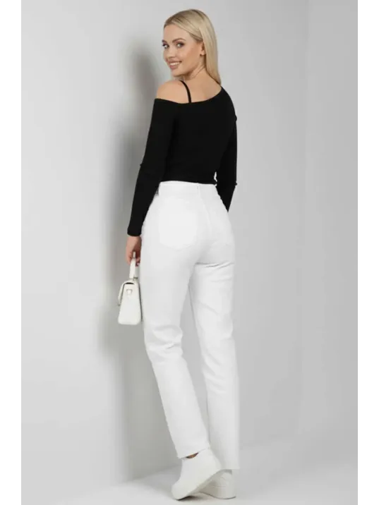 Tek Omuz İpli Bluz Siyah T4328