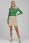 Tek Omuz İpli Bluz Yeşil T4328