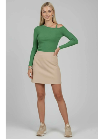 Tek Omuz İpli Bluz Yeşil T4328 Tek Omuz İpli Bluz Yeşil T4328