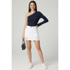 Tek Omuzlu Basic Bluz Lacivert T4275 Tek Omuzlu Basic Bluz Lacivert T4275