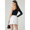 Tek Omuzlu Basic Bluz Lacivert T4275 Tek Omuzlu Basic Bluz Lacivert T4275